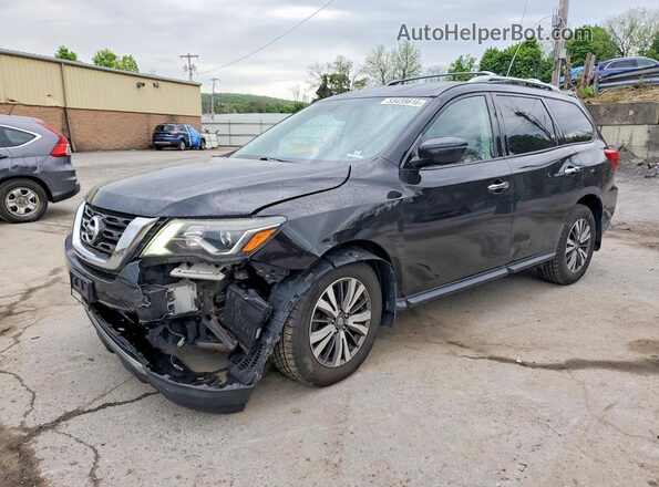 5N1DR2MM8HC695818 2017 NISSAN PATHFINDER Black Vista tres cuartos delantera izquierda