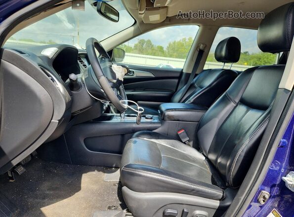5N1DR2MM8JC603127 2018 NISSAN PATHFINDER Синий Вид салона спереди