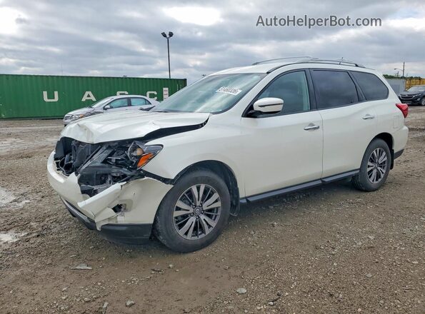5N1DR2MM8JC627427 2018 NISSAN PATHFINDER Белый Передняя левая четверть
