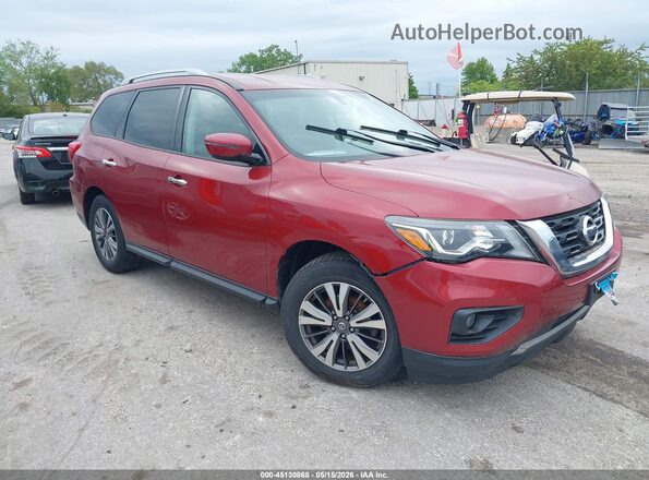 5N1DR2MM9HC656963 2017 NISSAN PATHFINDER Burgundy Delantero derecho