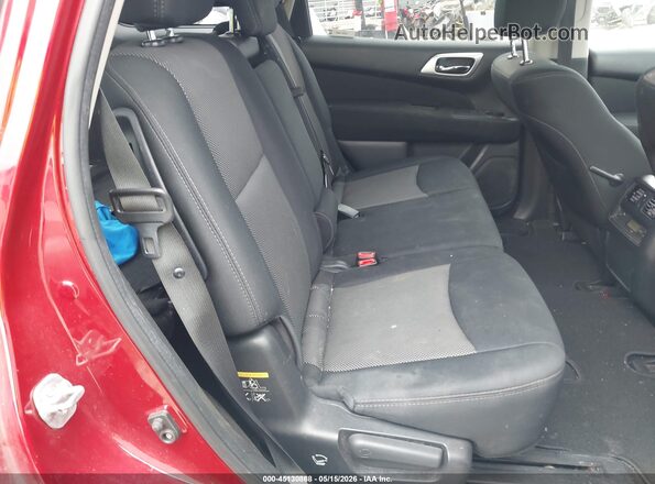 5N1DR2MM9HC656963 2017 NISSAN PATHFINDER Burgundy Vista de la etiqueta del VIN