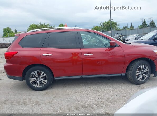 5N1DR2MM9HC656963 2017 NISSAN PATHFINDER Burgundy Vista interior trasera