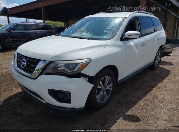 5N1DR2MM9HC691910 2017 NISSAN PATHFINDER White Vista tres cuartos delantera izquierda