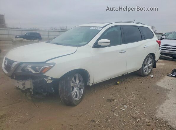 5N1DR2MM9JC655236 2018 NISSAN PATHFINDER White Vista tres cuartos delantera izquierda