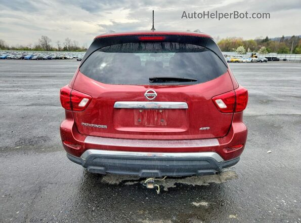 5N1DR2MMXHC633188 2017 NISSAN PATHFINDER Red Vista trasera