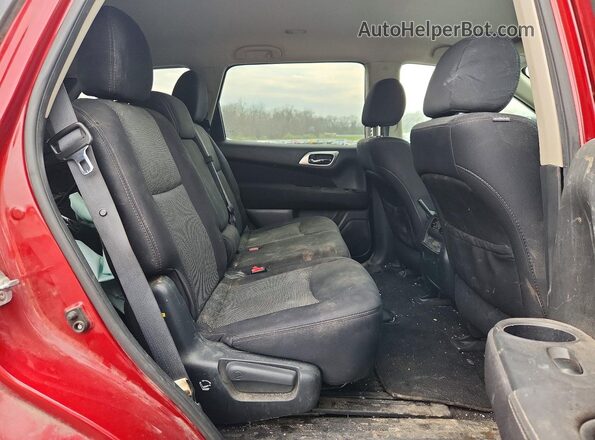 5N1DR2MMXHC633188 2017 NISSAN PATHFINDER Red Vista interior trasera