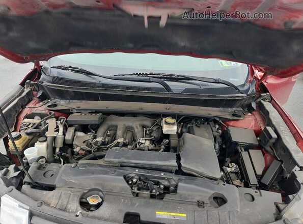5N1DR2MMXHC633188 2017 NISSAN PATHFINDER Red Vista del compartimento del motor