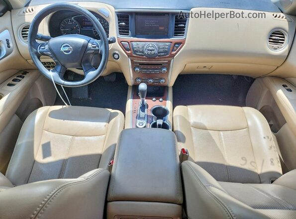 5N1DR2MMXHC644126 2017 NISSAN PATHFINDER White Вид панелі приладів