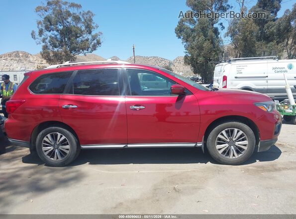 5N1DR2MN0HC621821 2017 NISSAN PATHFINDER Burgundy Вид задньої частини салону