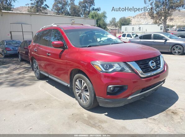 5N1DR2MN0HC621821 2017 NISSAN PATHFINDER Burgundy Передня права чверть