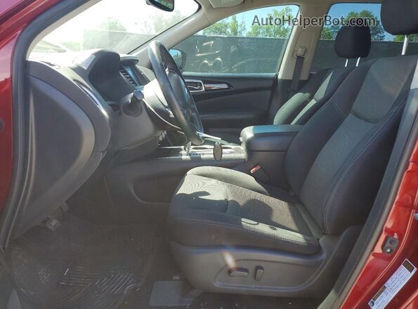 5N1DR2MN0KC593803 2019 NISSAN PATHFINDER Red Front interior view