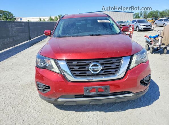 5N1DR2MN0KC593803 2019 NISSAN PATHFINDER Red Front view