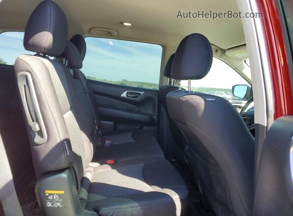 5N1DR2MN0KC593803 2019 NISSAN PATHFINDER Red Rear interior view