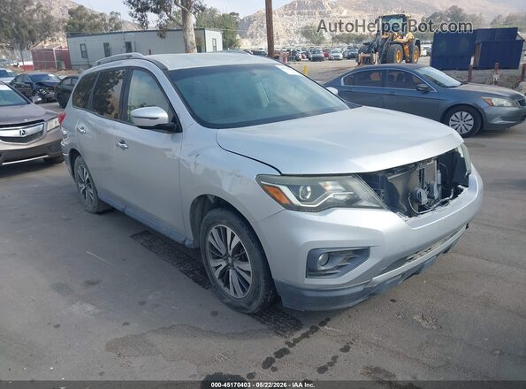 5N1DR2MN1HC649823 2017 NISSAN PATHFINDER Silver Delantero derecho