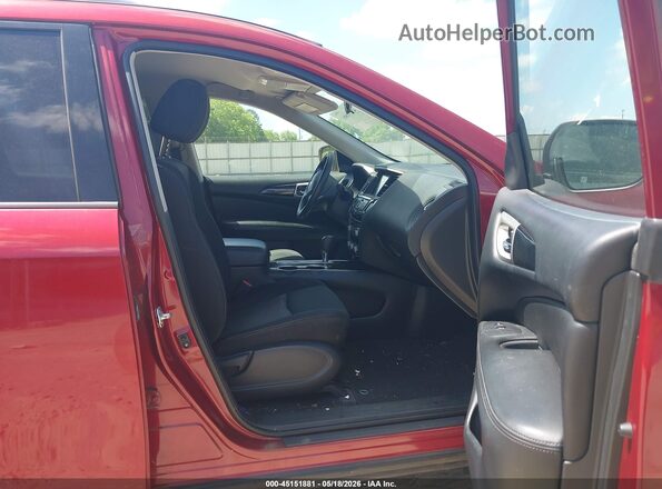 5N1DR2MN1JC640285 2018 NISSAN PATHFINDER Red Widok wnętrza z przodu