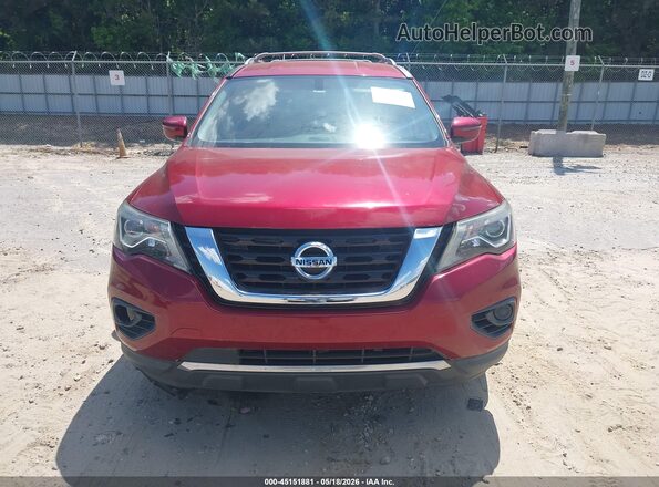 5N1DR2MN1JC640285 2018 NISSAN PATHFINDER Red Widok wnętrza z tyłu