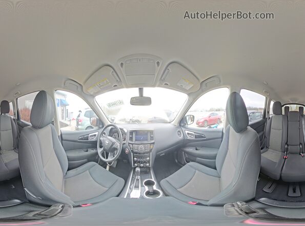 5N1DR2MN2HC673127 2017 NISSAN PATHFINDER Silver Vista interior de 360 grados