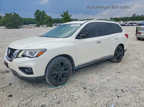 5N1DR2MN2HC694835 2017 NISSAN PATHFINDER White Vista tres cuartos delantera izquierda