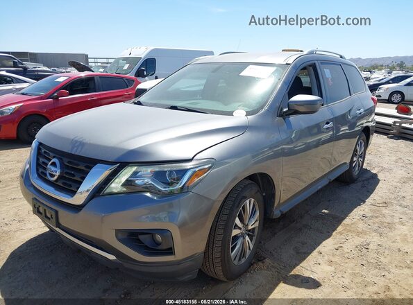 5N1DR2MN2JC607022 2018 NISSAN PATHFINDER Gray Vista tres cuartos delantera izquierda