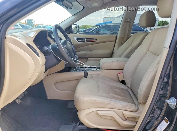 5N1DR2MN3HC674741 2017 NISSAN PATHFINDER Black Вид салону спереду
