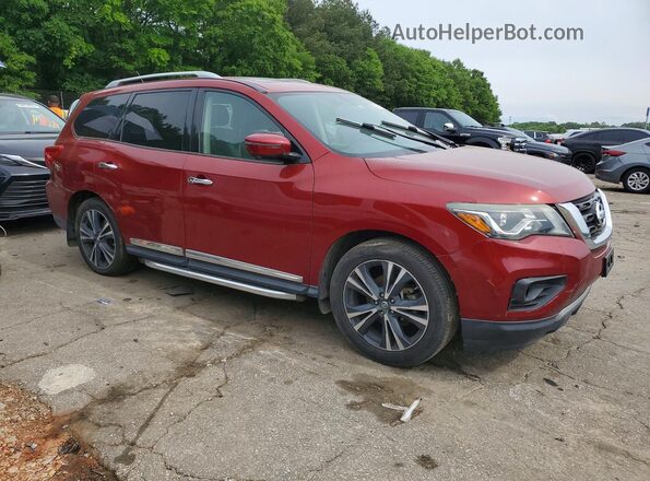 5N1DR2MN3JC637971 2018 NISSAN PATHFINDER Красный Передняя правая четверть