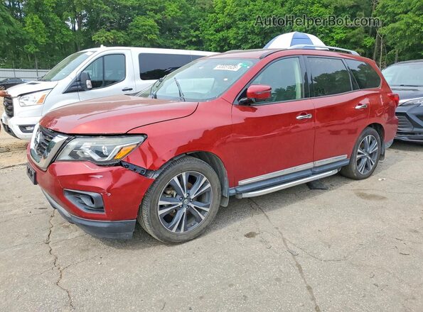 5N1DR2MN3JC637971 2018 NISSAN PATHFINDER Красный Передняя левая четверть