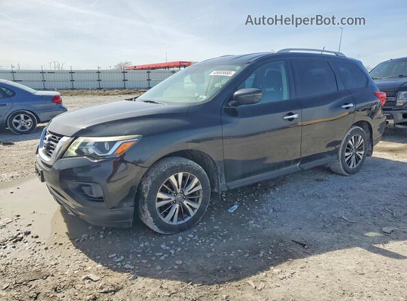 5N1DR2MN3JC645469 2018 NISSAN PATHFINDER Black Առջևի ձախ երեք քառորդ տեսարան
