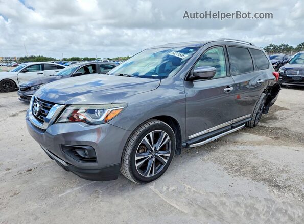 5N1DR2MN3KC593620 2019 NISSAN PATHFINDER Серый Передняя левая четверть