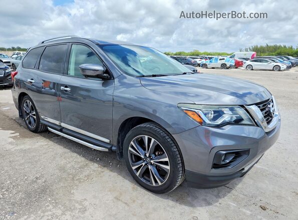 5N1DR2MN3KC593620 2019 NISSAN PATHFINDER Серый Передняя правая четверть