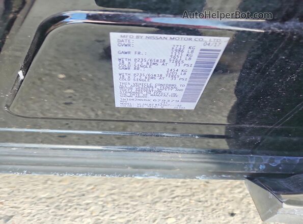 5N1DR2MN4HC679379 2017 NISSAN PATHFINDER Черный Вид наклейки с VIN-кодом