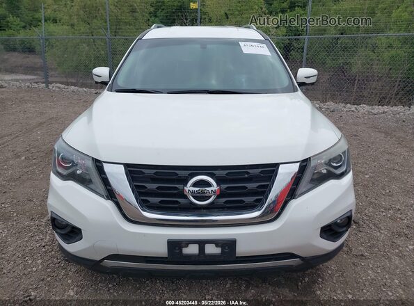 5N1DR2MN4JC614778 2018 NISSAN PATHFINDER White Instrument cluster view