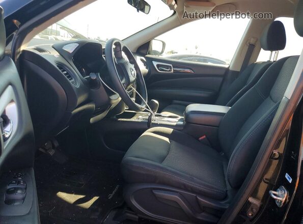 5N1DR2MN4KC648172 2019 NISSAN PATHFINDER Black წინა სალონის ხედი