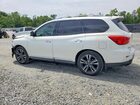 2017 Nissan Pathfinder Platinum White vin: 5N1DR2MN5HC681366