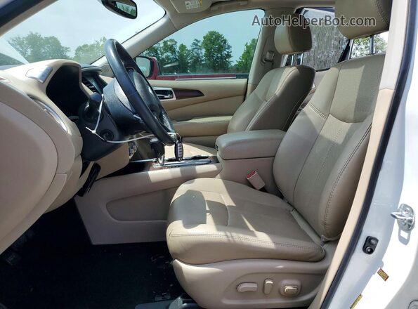 5N1DR2MN5HC681366 2017 NISSAN PATHFINDER White Vista interior delantera