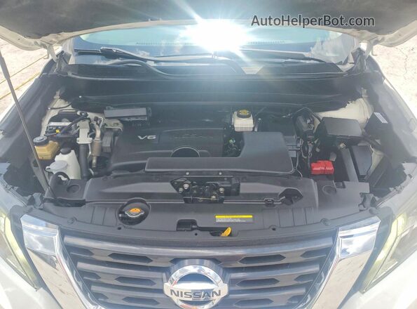 5N1DR2MN7HC674774 2017 NISSAN PATHFINDER Белый Вид задней части салона