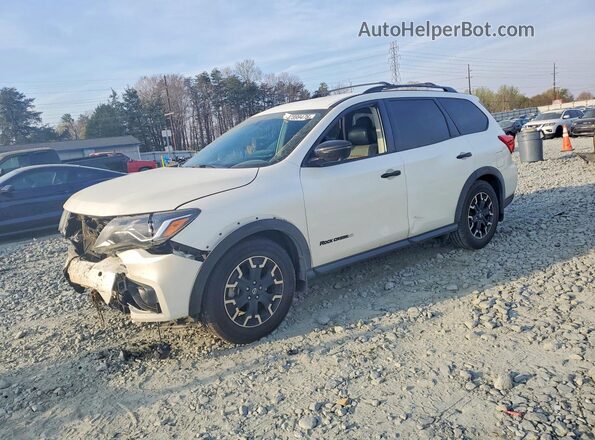 5N1DR2MN7KC612766 2019 NISSAN PATHFINDER White Vista tres cuartos delantera izquierda