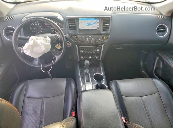 5N1DR2MN7KC612766 2019 NISSAN PATHFINDER White Vista del salpicadero