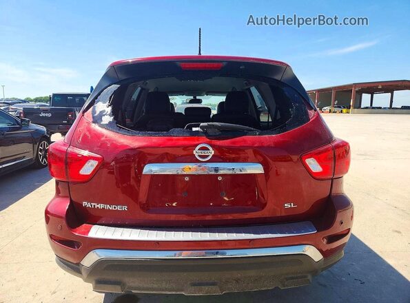 5N1DR2MN8JC613682 2018 NISSAN PATHFINDER Red Հետևի տեսք