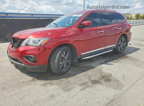 5N1DR2MN8JC626402 2018 NISSAN PATHFINDER Красный Передняя левая четверть