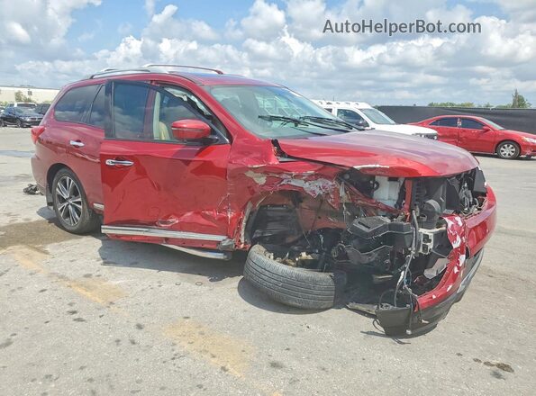 5N1DR2MN8JC626402 2018 NISSAN PATHFINDER Красный Передняя правая четверть