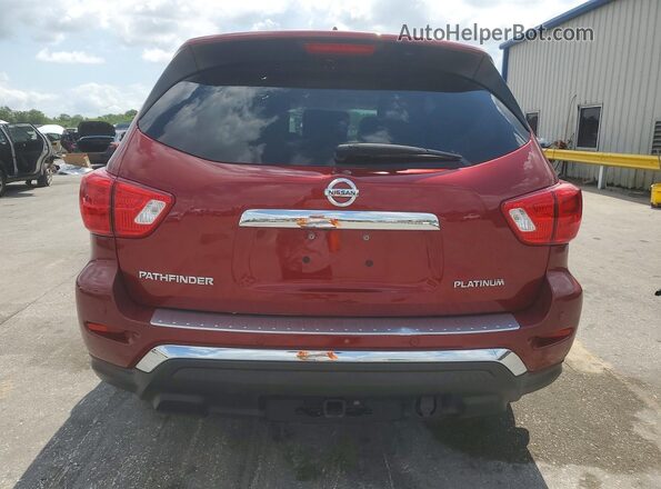5N1DR2MN8JC626402 2018 NISSAN PATHFINDER Красный Вид сзади