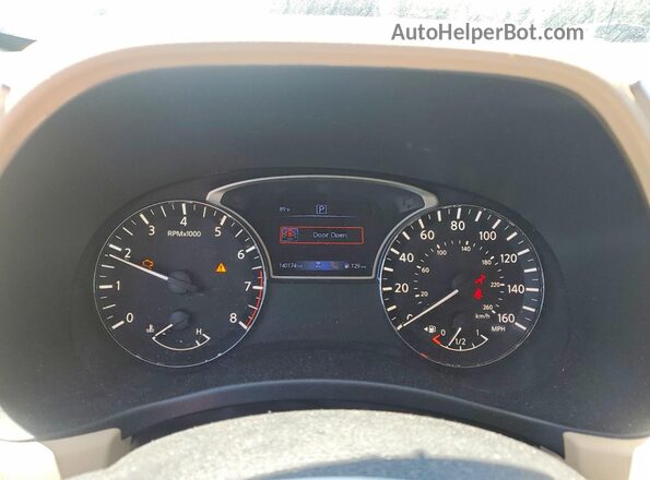 5N1DR2MN8KC615076 2019 NISSAN PATHFINDER White Instrument cluster view