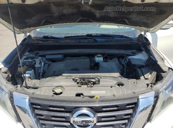 5N1DR2MN8KC615076 2019 NISSAN PATHFINDER White Engine compartment view