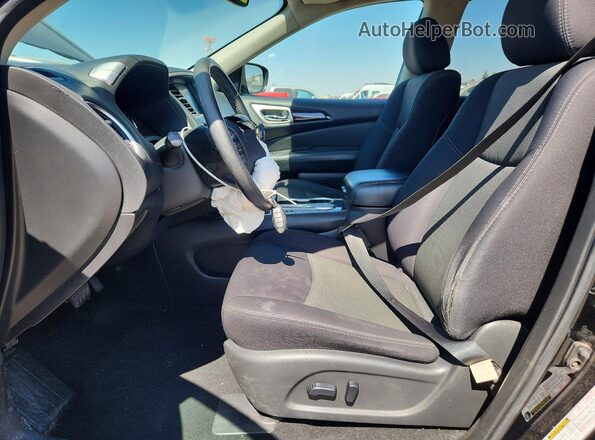 5N1DR2MN8KC627518 2019 NISSAN PATHFINDER Черный Вид салона спереди