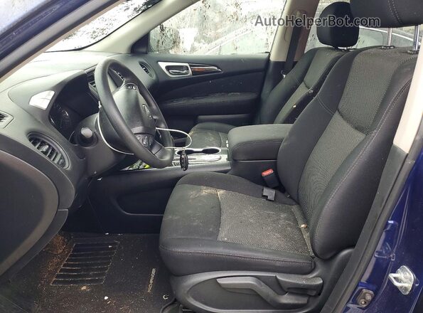 5N1DR2MN9HC689891 2017 NISSAN PATHFINDER Синий Вид салона спереди
