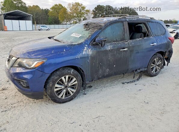 5N1DR2MN9HC689891 2017 NISSAN PATHFINDER Синий Передняя левая четверть