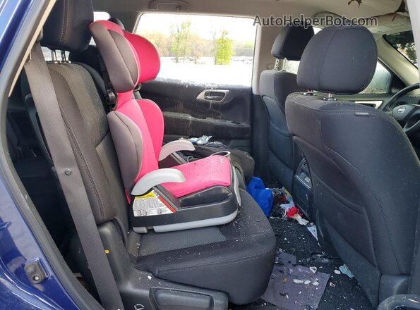 5N1DR2MN9HC689891 2017 NISSAN PATHFINDER Синий Вид задней части салона