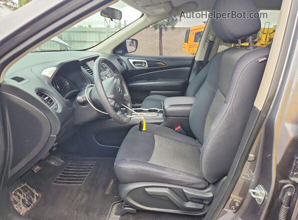 5N1DR2MN9JC620396 2018 NISSAN PATHFINDER Charcoal Вид салону спереду