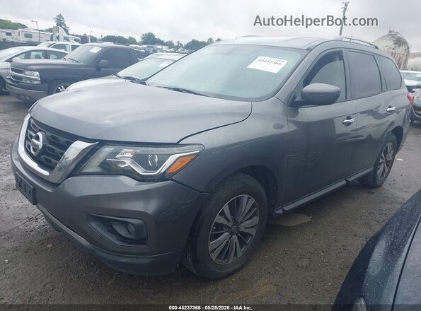 5N1DR2MN9JC629339 2018 NISSAN PATHFINDER Gray Առջևի ձախ երեք քառորդ տեսարան