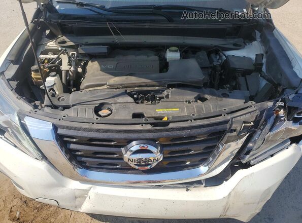 5N1DR2MN9JC667377 2018 NISSAN PATHFINDER White Вид підкапотного простору